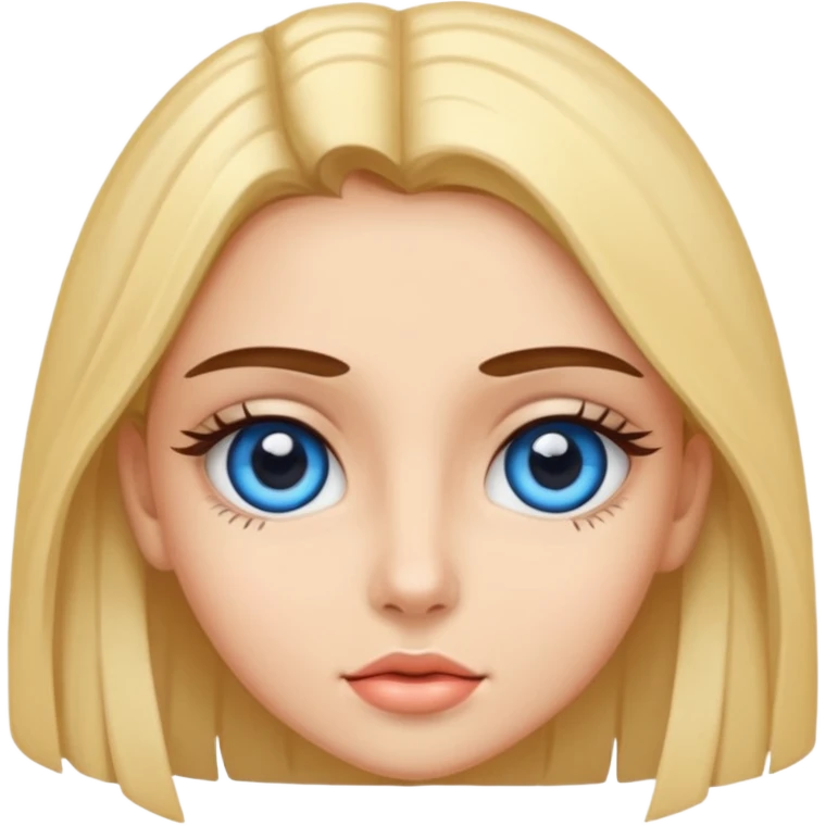 niñoadolescente de ojos azules besandose con una chica morena emoji