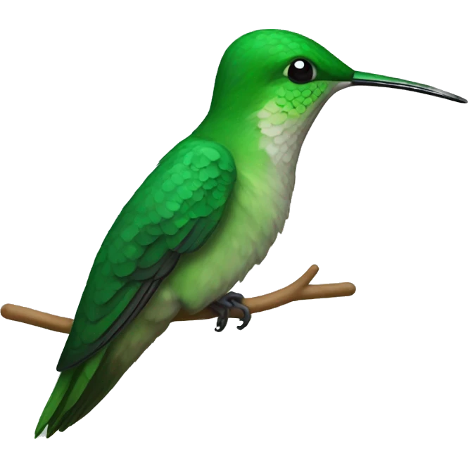 A green hummingbird  emoji