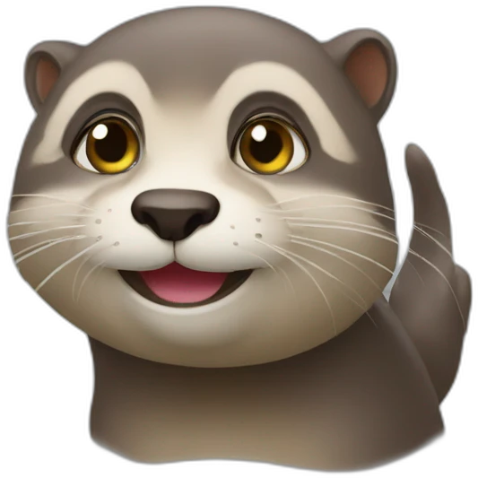 Chat sur loutre emoji