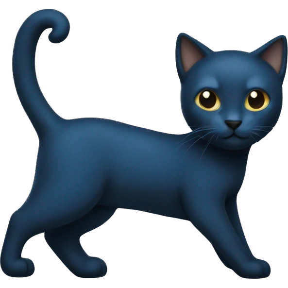 blue knit were black cat emoji