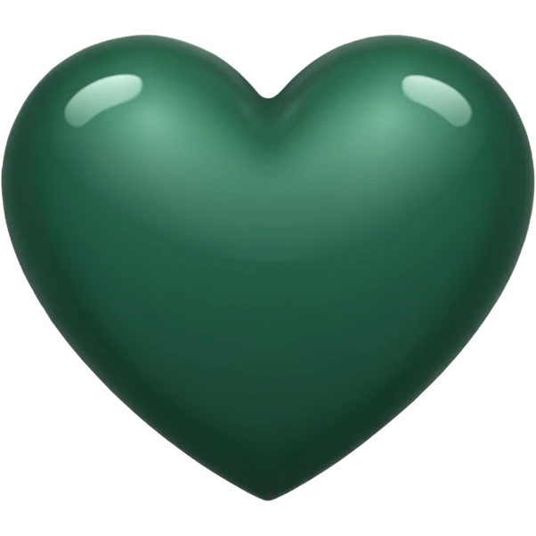Dark green heart emoji