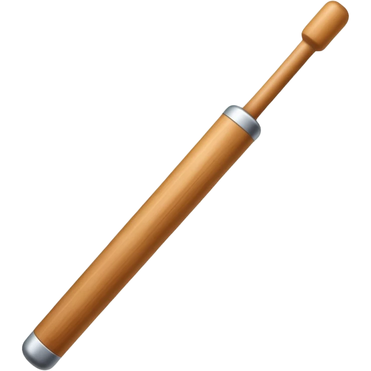 wooden long stick (White Colour) emoji