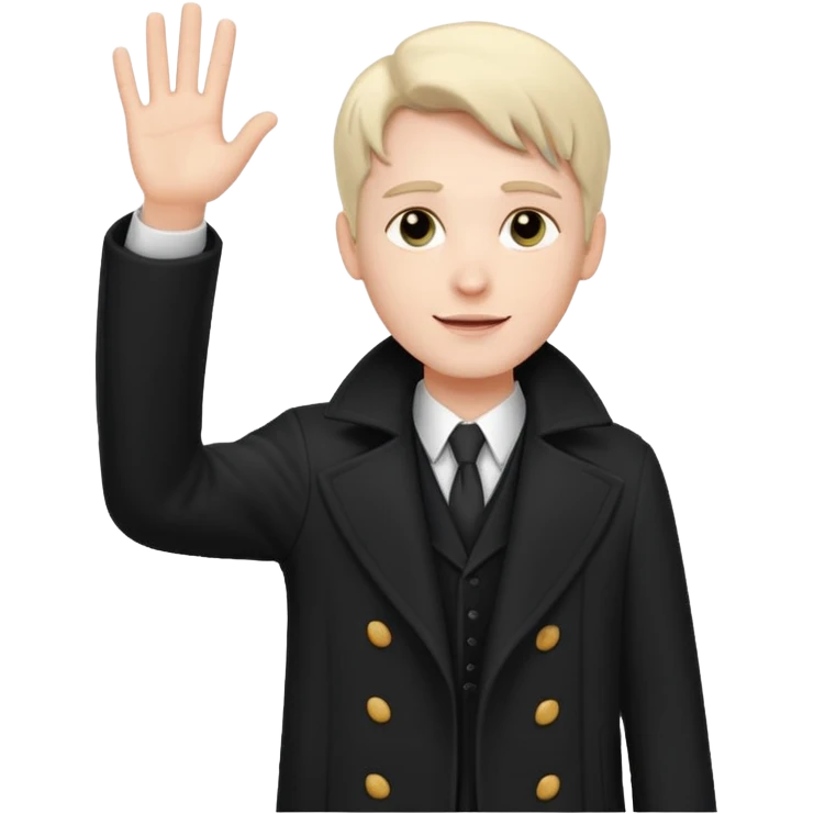 the character Caleb from the video game Blood waving as a greeting emoji