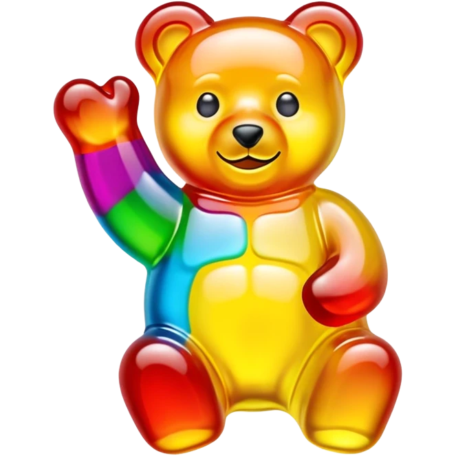 Haribo gummy bear candy emoji