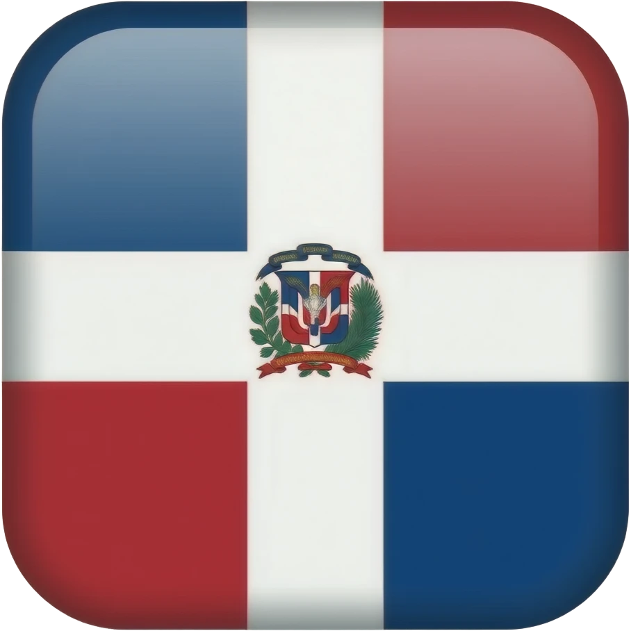 BANDERA CUADRADA  DOMINICANA emoji