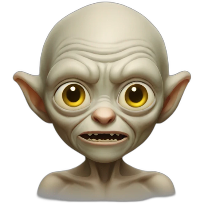 gollum as ios emoji emoji