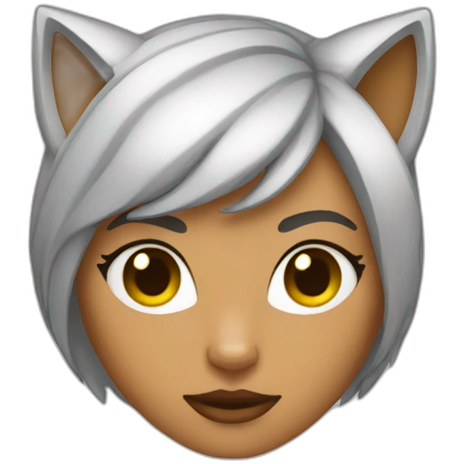 Cat woman emoji