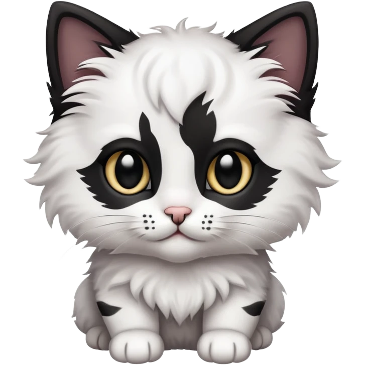 kitty and 🤘🏾 emoji