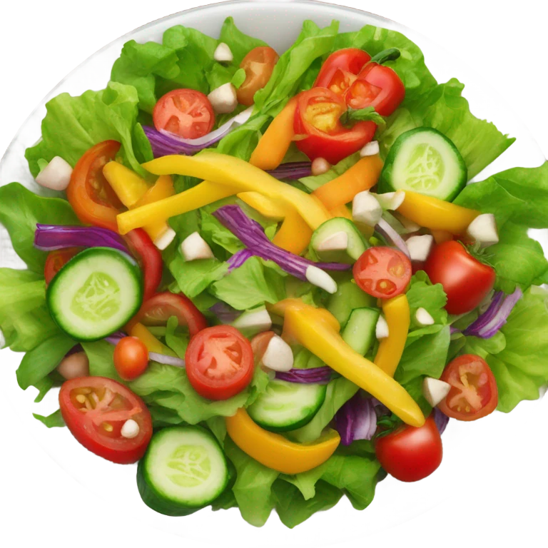 Salad with flames emoji