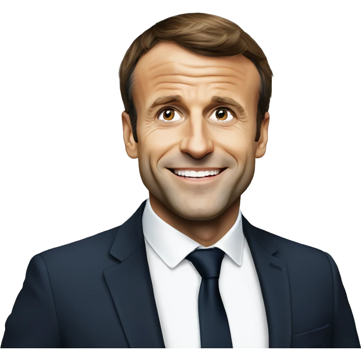 Emmanuel Macron chauve emoji
