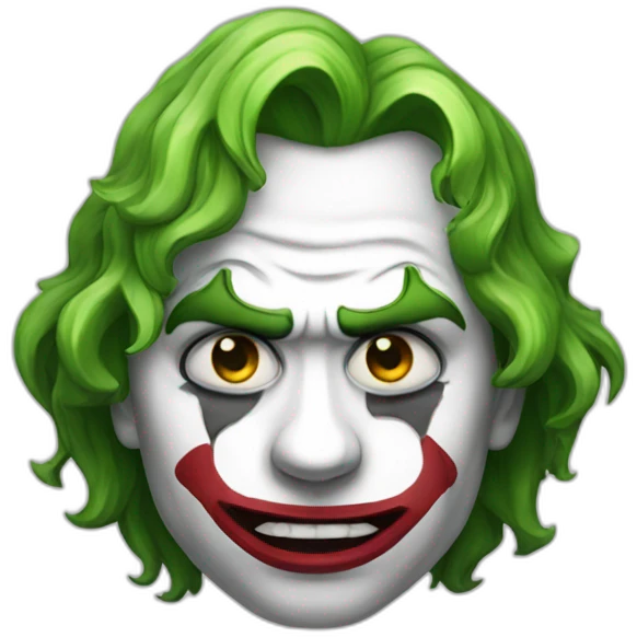 sad joker face emoji