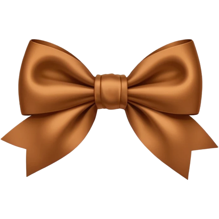 brown bow  emoji