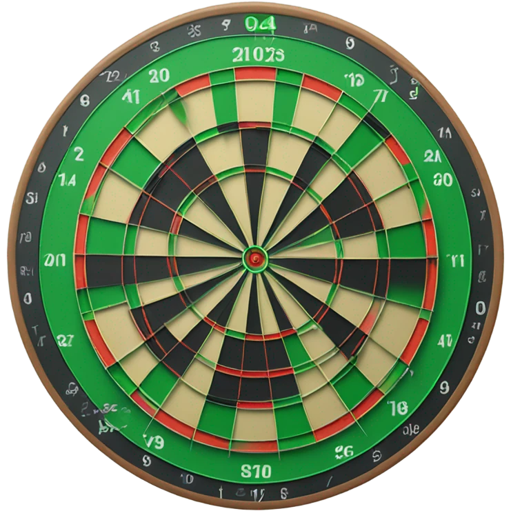 green dart board emoji