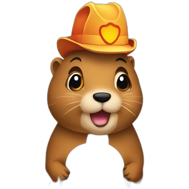 gopher on fire emoji
