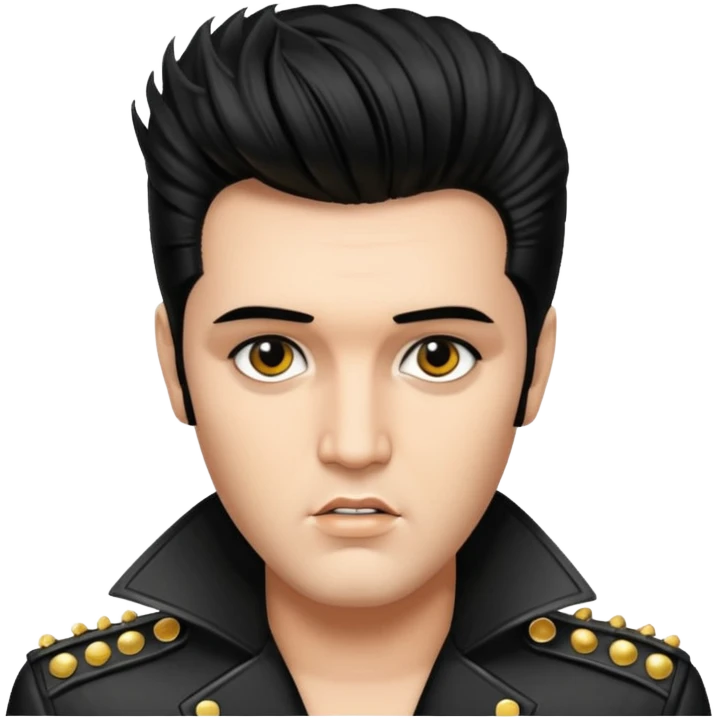 элвис пресли с панк причёской emoji