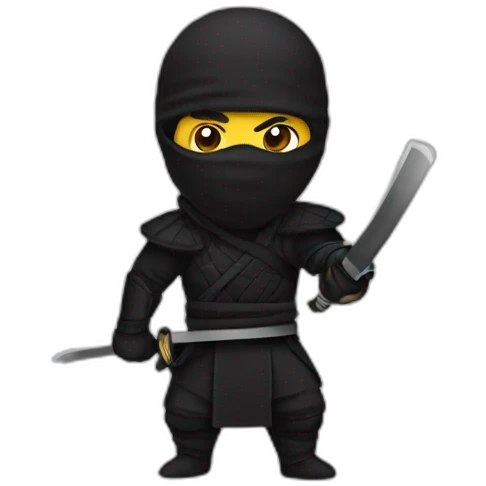 Black ninja emoji