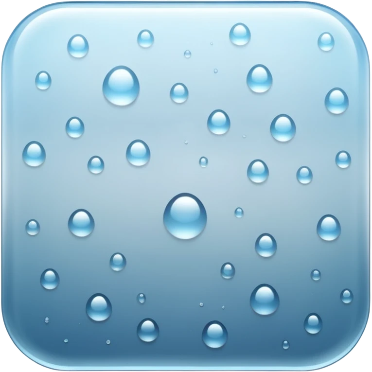 a close-up of a glass surface covered with small water droplets and light fog, as if from steam or humidity — some droplets sliding down slowly — soft reflections and blurred transparency give a realistic misty look — clean, glossy design with gentle lighting emoji