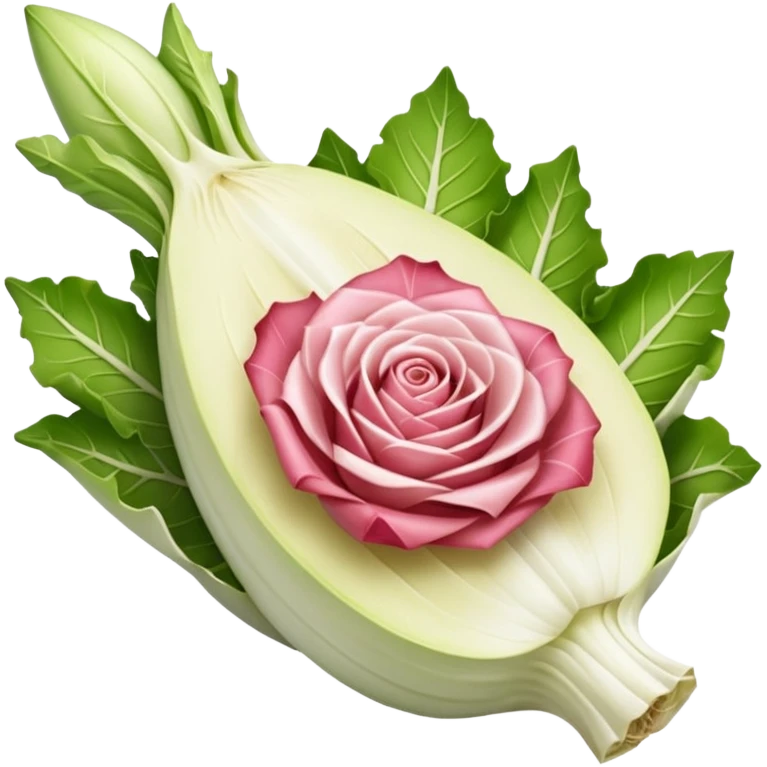 tranche de jambon enroulé autour d'une endive emoji