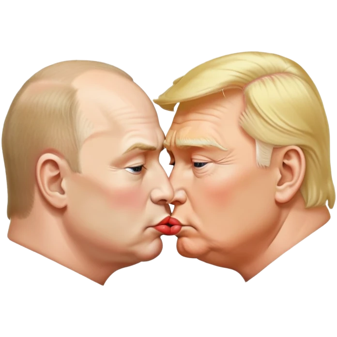 трамп и путин сосутся emoji