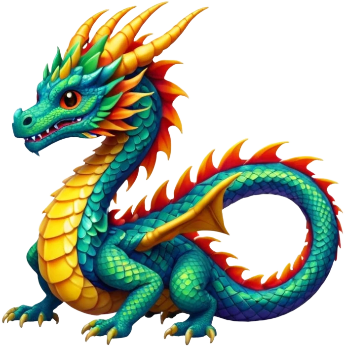 Elemental tropical dragon-Fakémon- emoji