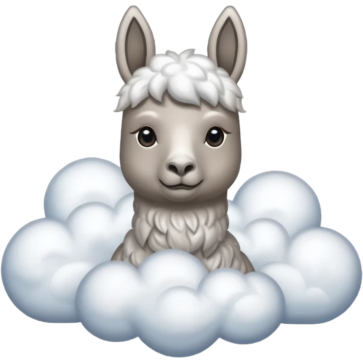 cloud patterned lama emoji
