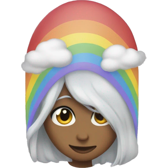 coeur arc en ciel emoji