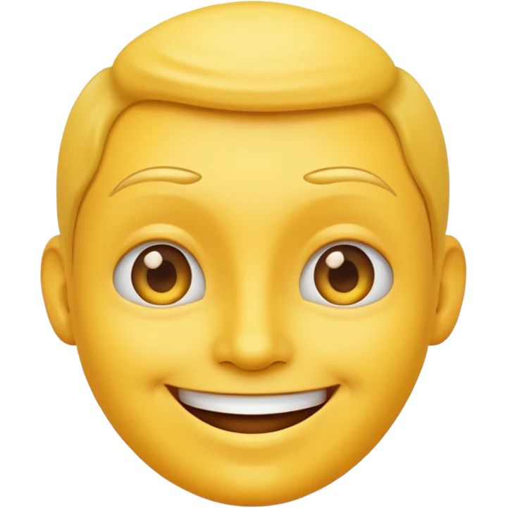 Yellow face emoji