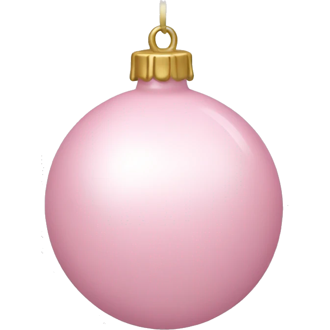 Light pink ornament  emoji