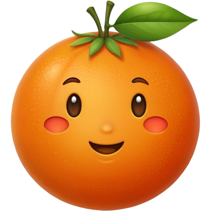 cute orange fruit emoji