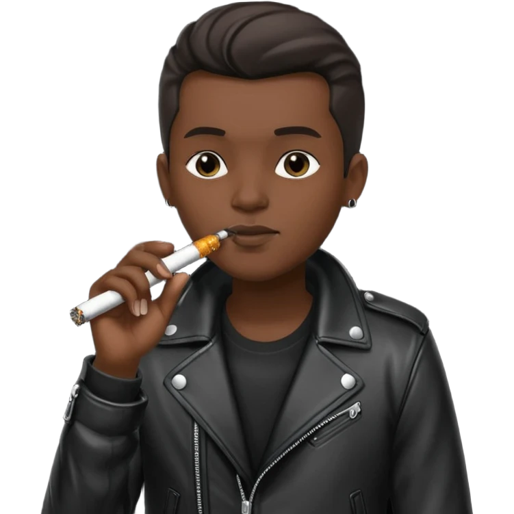 سیگار و خواننده emoji