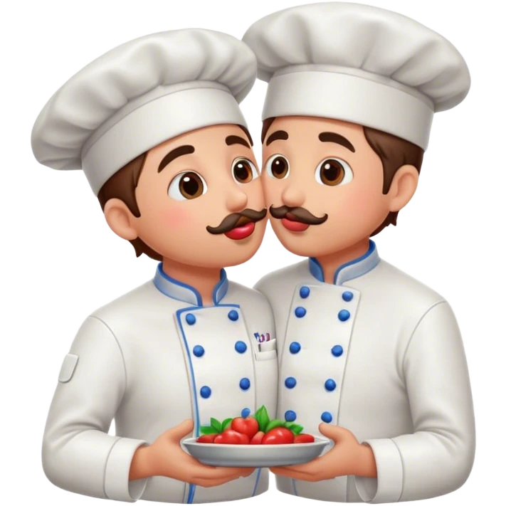 A chef giving a kiss emoji