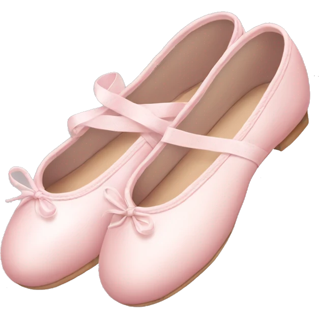 Pale pink ballet shoes emoji