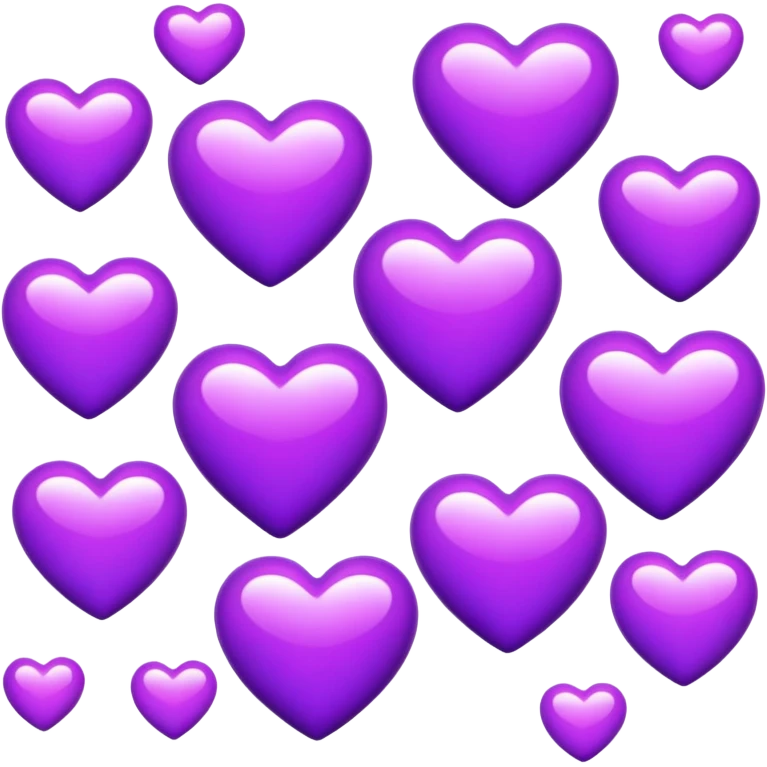 Purple Hearts  emoji