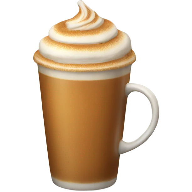 Realistic pumpkin latte emoji