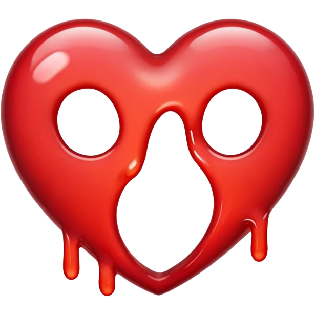 in love melted emoji emoji