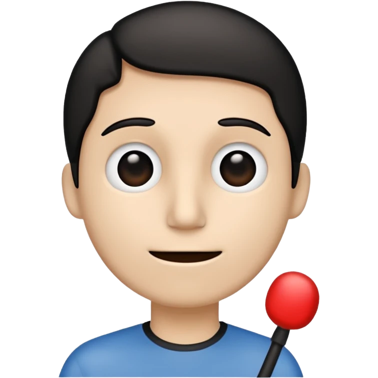 A stickman speaking emoji