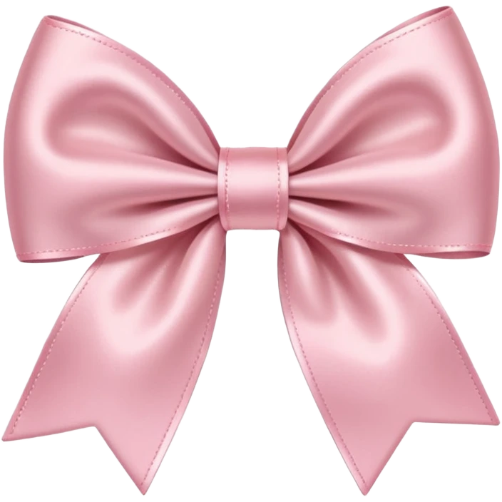Light pink bow emoji emoji