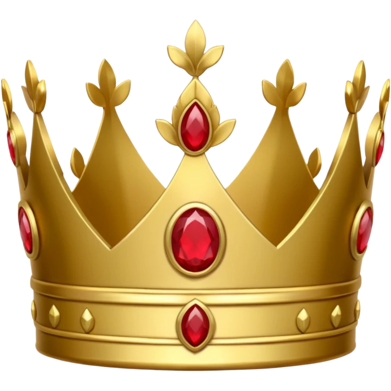 Gold laurel crown with crimson core. emoji