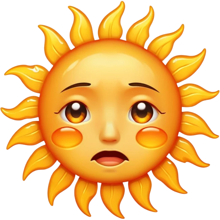 crying sun emoji