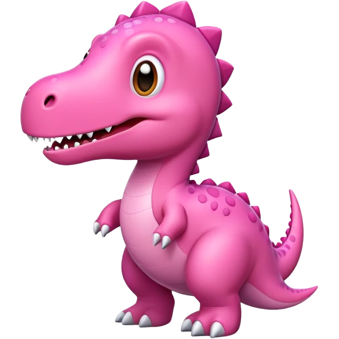 Pink dinosaur emoji
