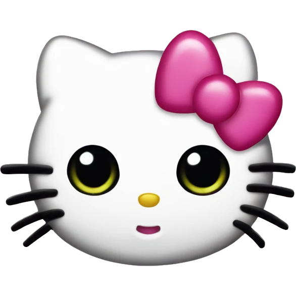 Hello kitty heart eyes emoji