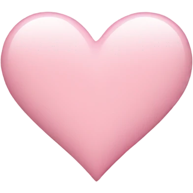 Light pink love heart emoji