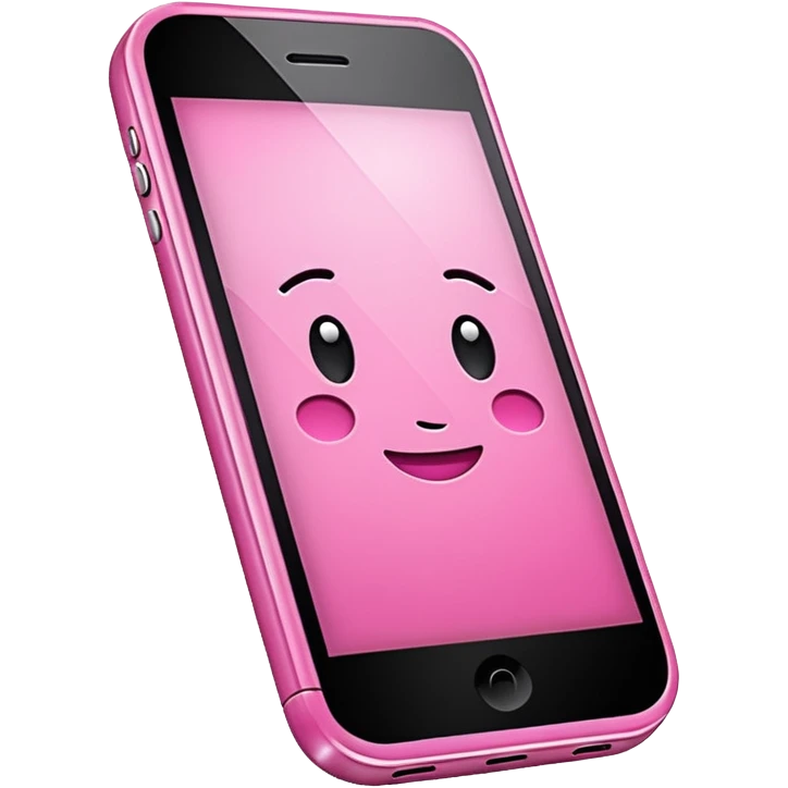 Pink Cell phone emoji