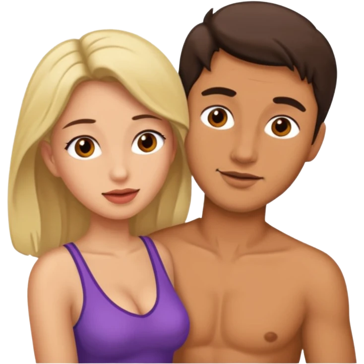 Hombre teniendo sexo con mujer emoji