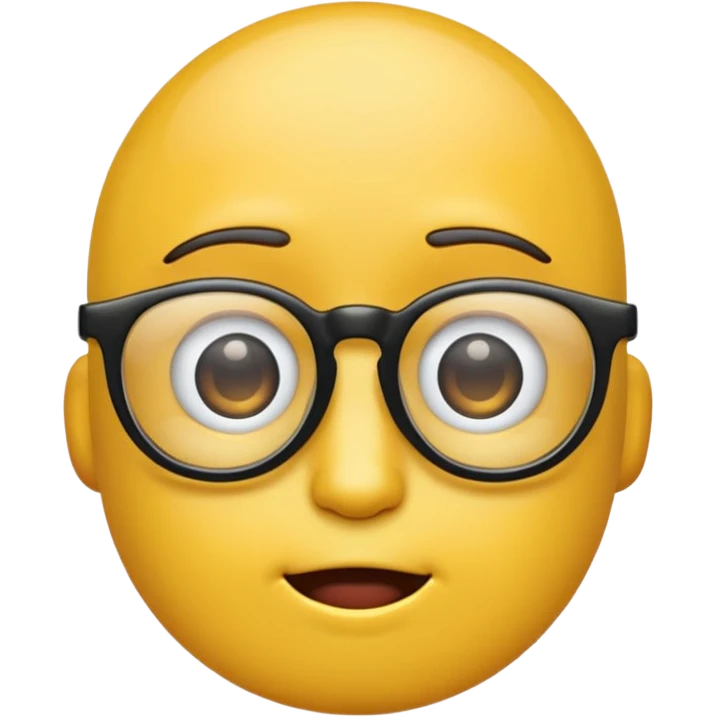 Emoji con lentes y que esté triste  emoji