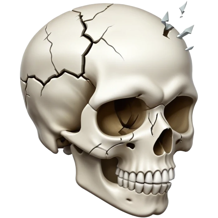 Skull with blowing head  emoji