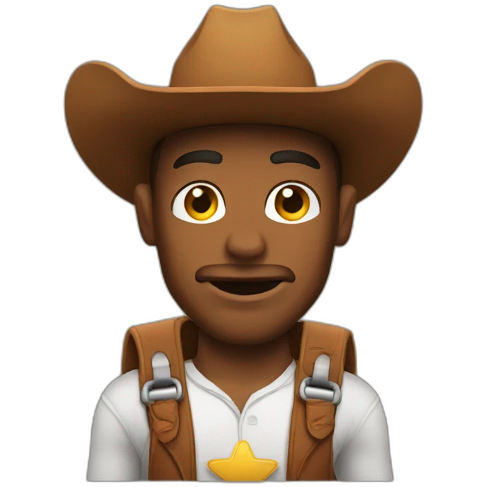 cowboy with muscles emoji