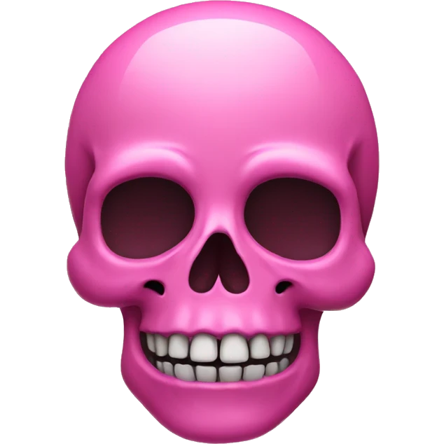 Pink skull emoji