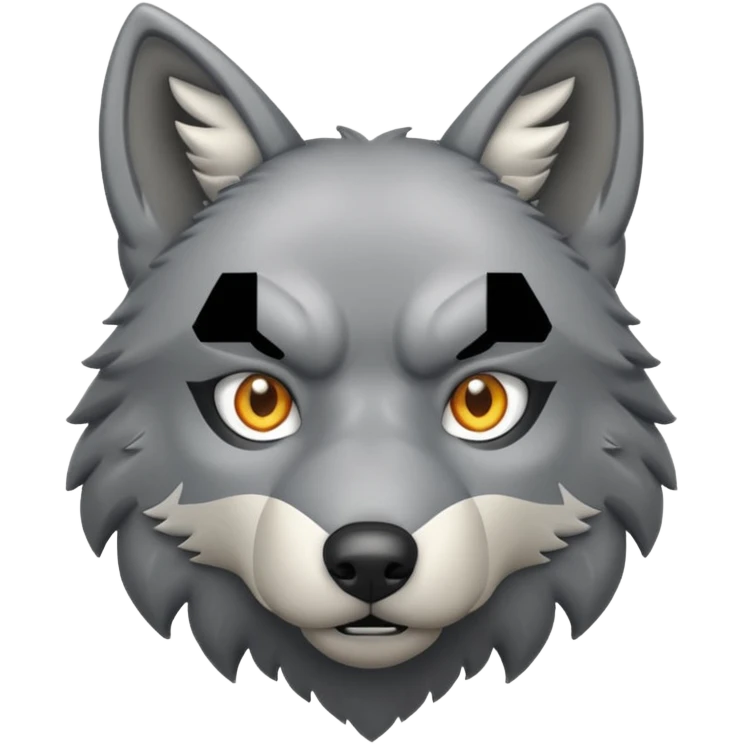 A tactical wolf emoji