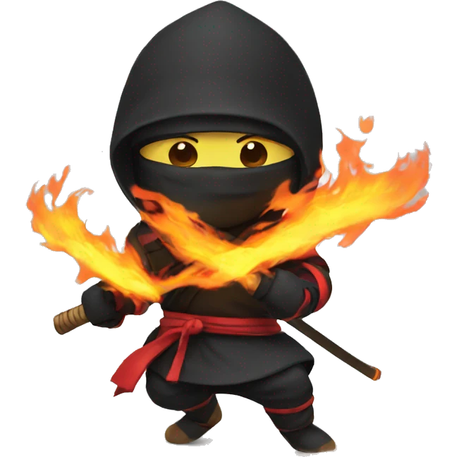 Fire ninja emoji